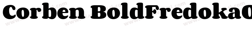 Corben BoldFredokaOn字体转换